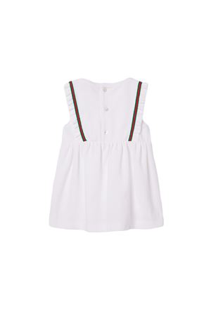 white cotton dress GUCCI KIDS | 808673XJGZ09250